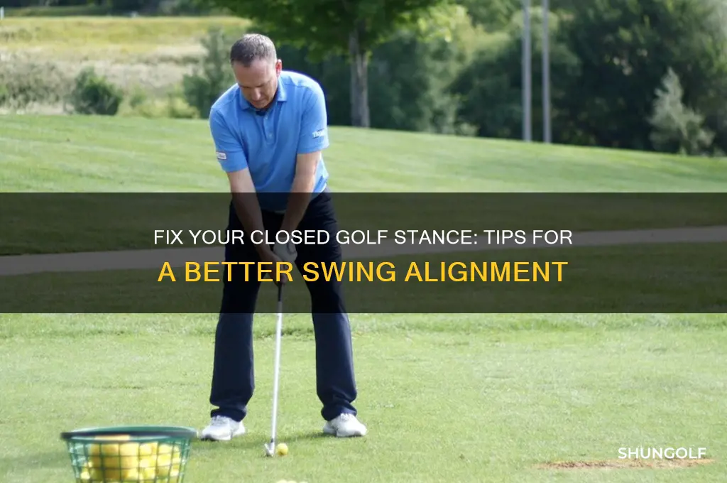 how to helo fixed a closed golf stance