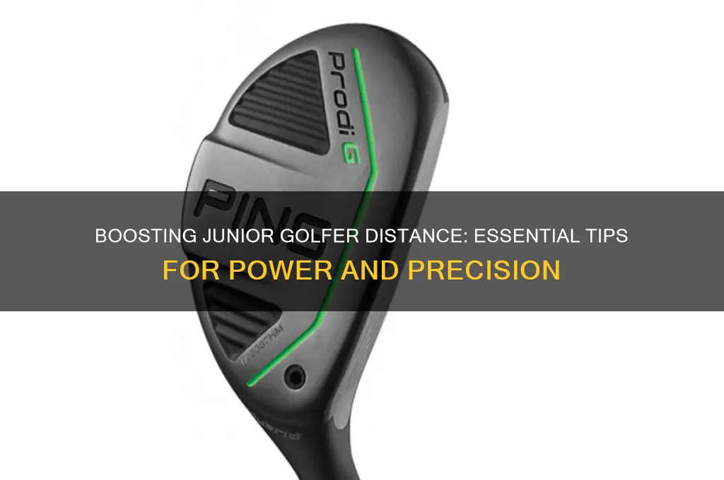 how to help junior golfer increase distance