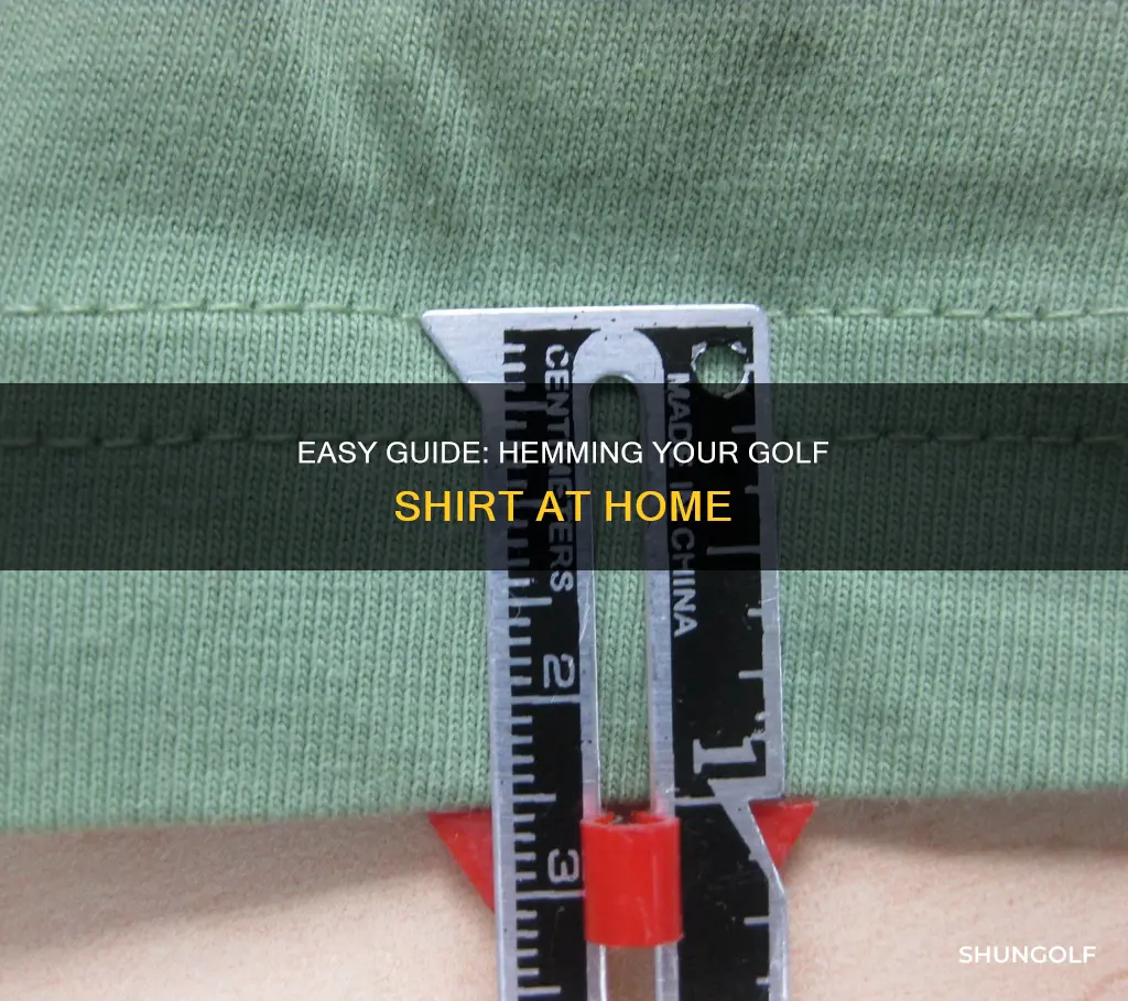 how to hem a golf shirt