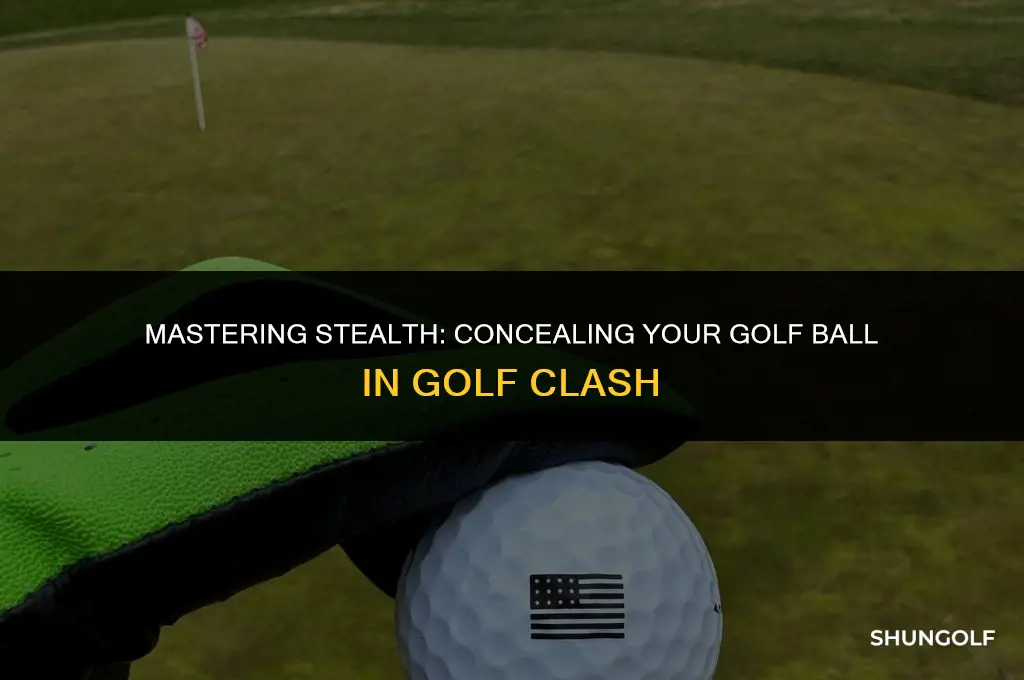 how to hide golf ball in golf clash