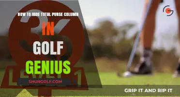 Hide Total Purse Column in Golf Genius: Quick Guide