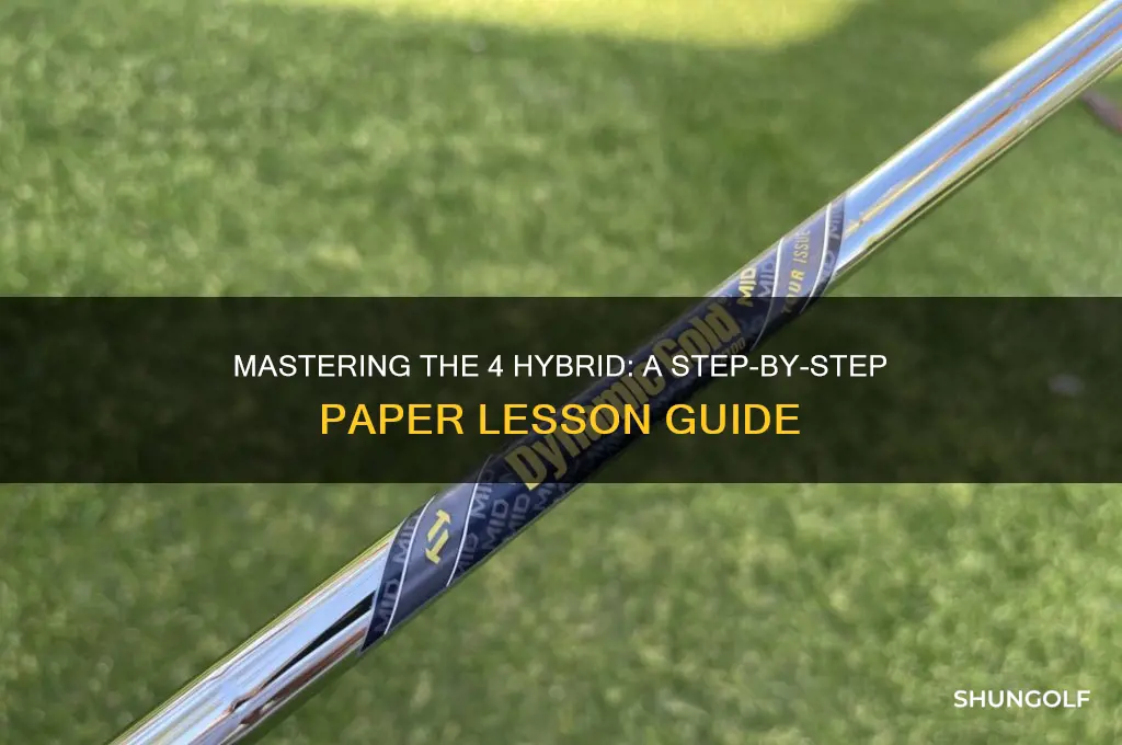 how to hit a 4 hybrid golf club paper lession