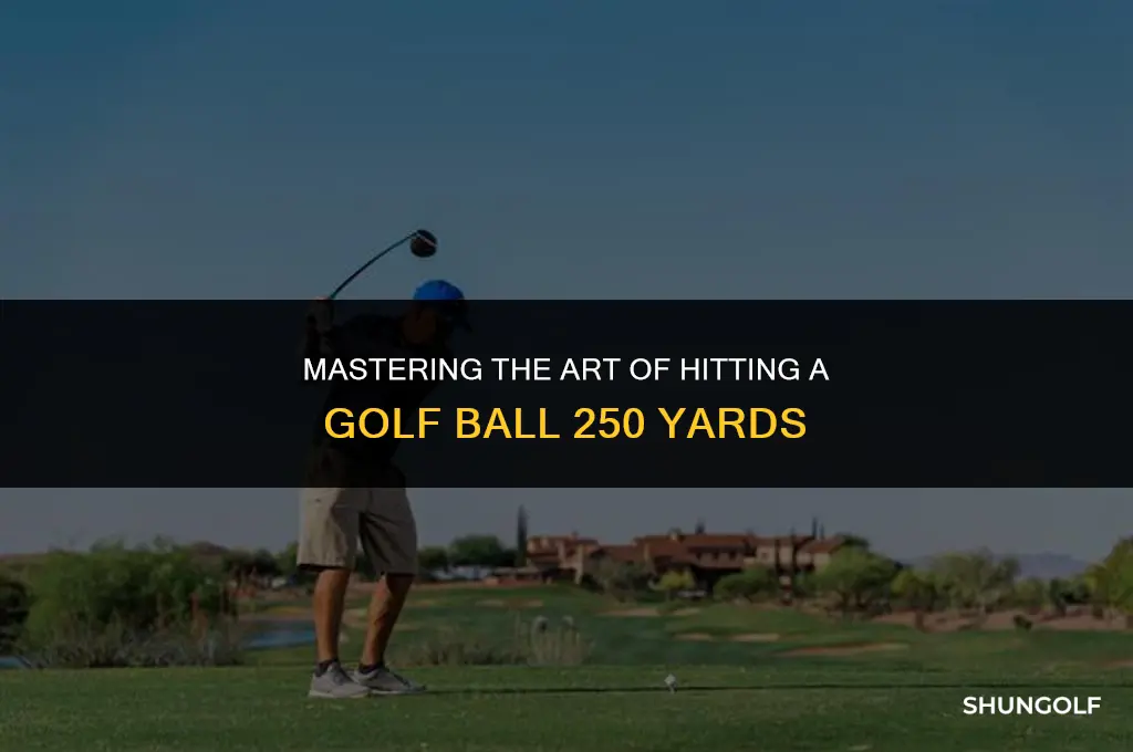 how to hit a golf ball 250