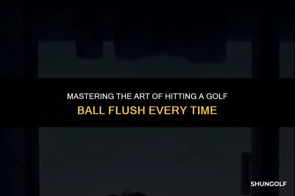 how to hit a golf ball flush every time