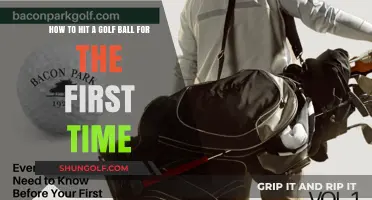 Mastering the First Swing: A Beginner's Guide to Hitting a Golf Ball