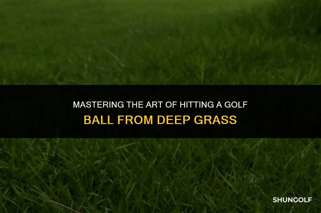 how to hit a golf ball in deep grass