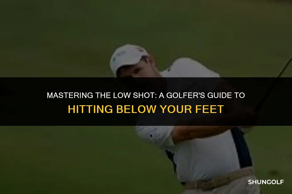 how to hit a golf shot below your feet