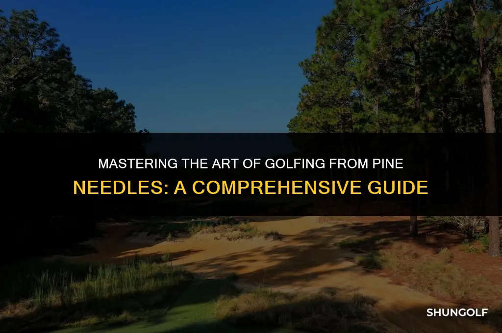 how to hit a golf shot off of pine needles