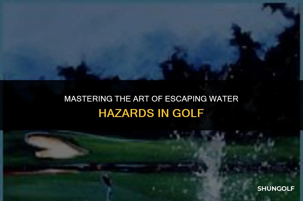 how to hit a golf shot out of water