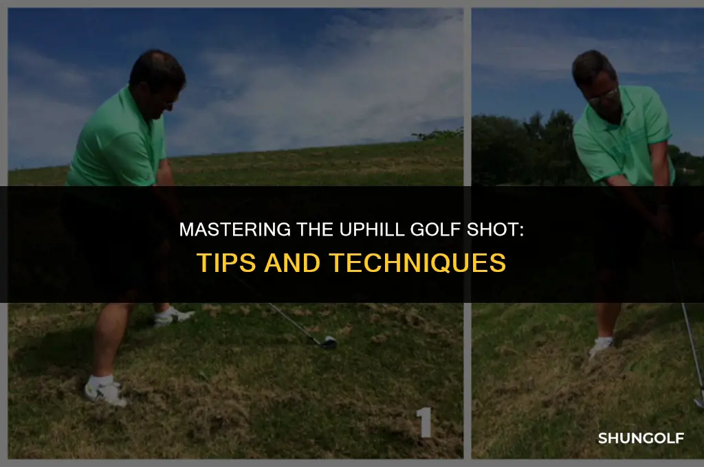 how to hit an uphill golf shot