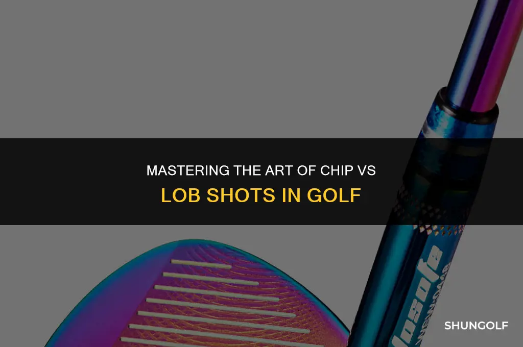 how to hit chip vs lob shot golf
