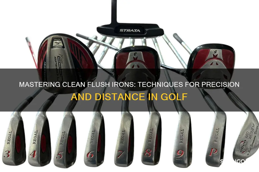 how to hit clean flush irons in golf