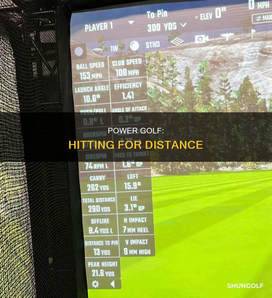 how to hit for distance golf