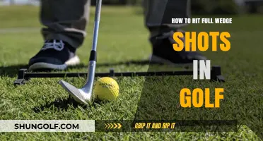 Mastering the Full Wedge Shot: A Golfer's Guide to Precision and Control