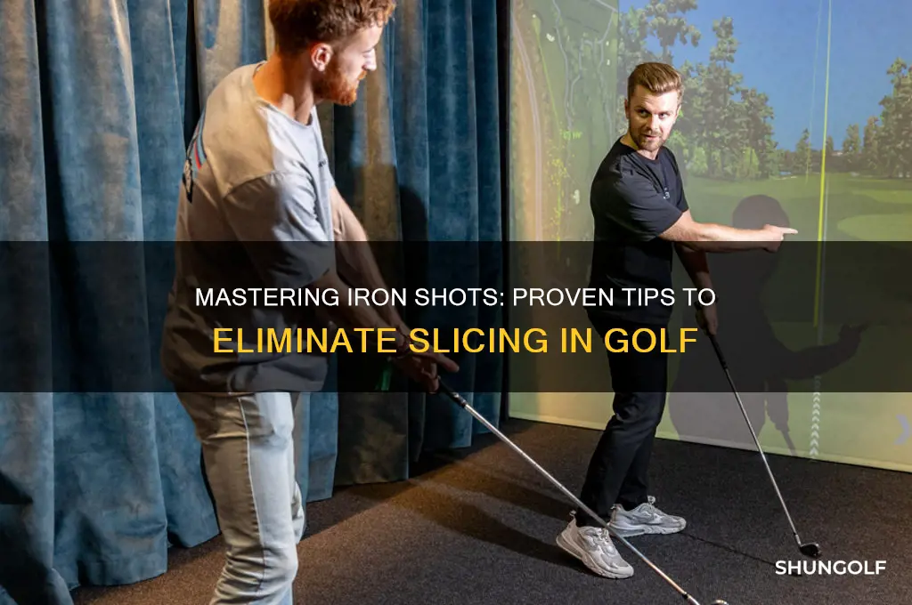 how to hit golf irons without slicing
