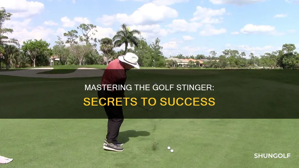 how to hit golf stinger