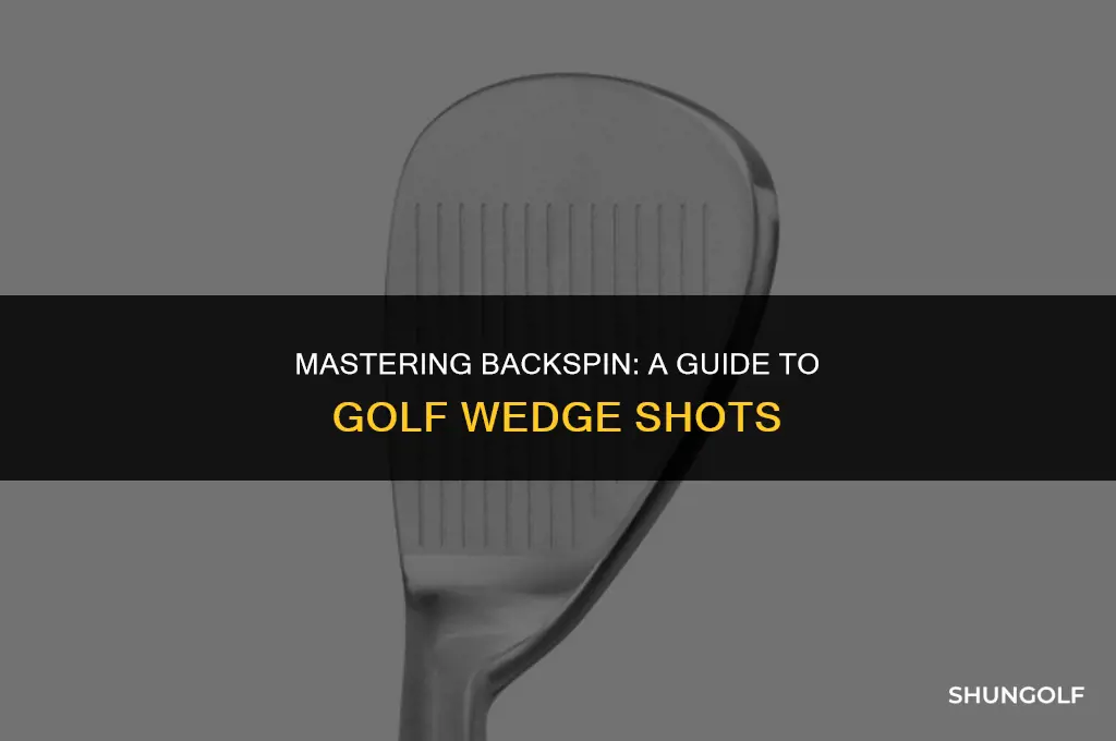 how to hit golf wedge shots with backspin