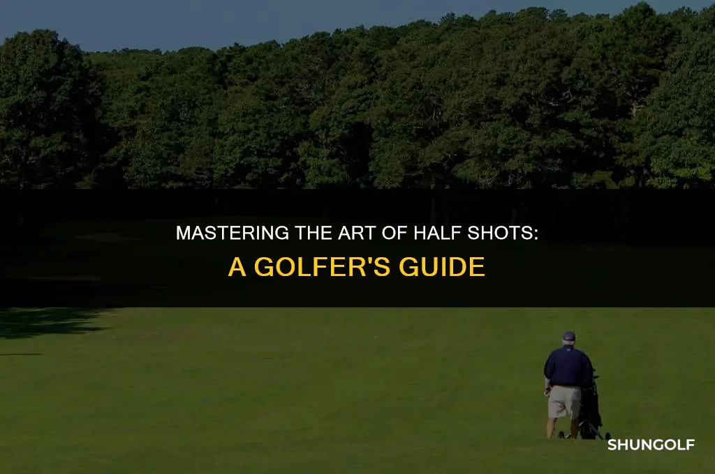 how to hit half shots in golf