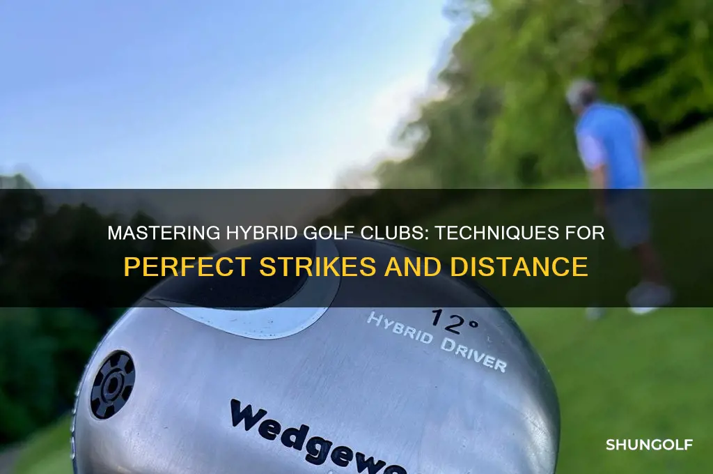 how to hit hybred golf clubs