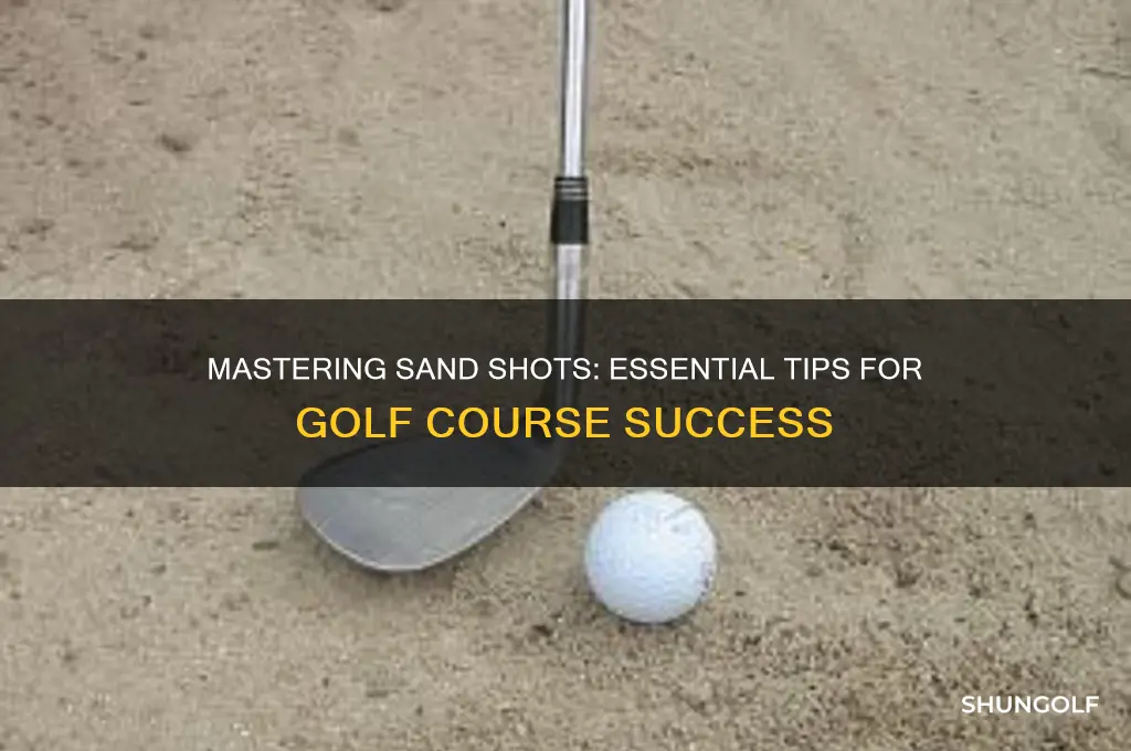 how to hit sand shots on the golf course