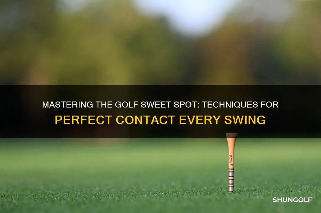 how to hit sweet spot in golf