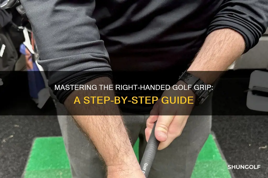 how to hold a golf club right handed