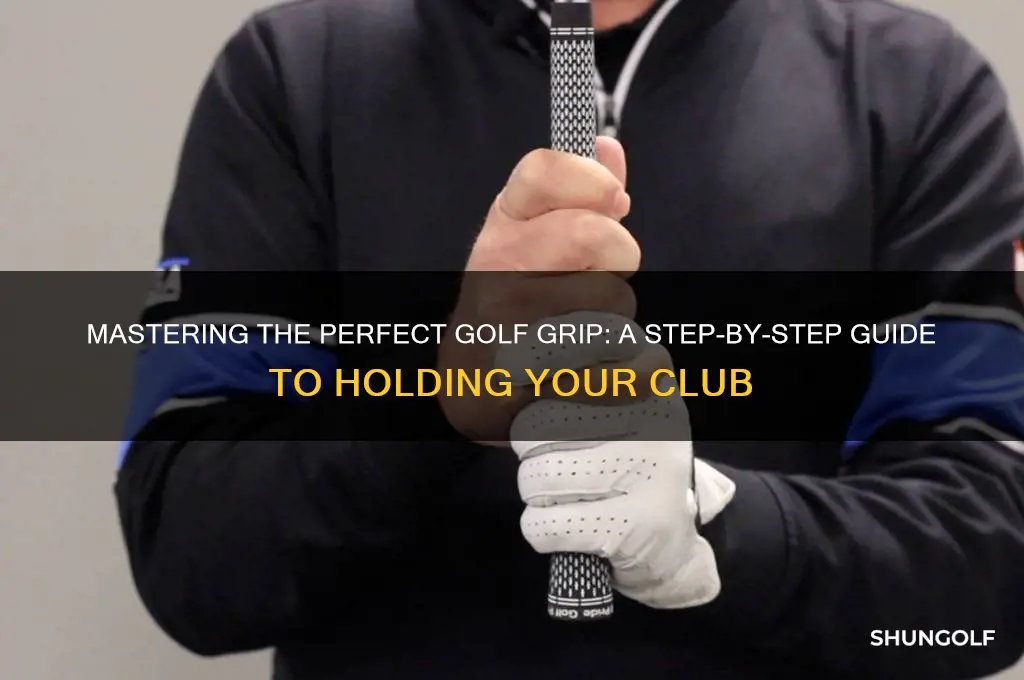 how to hold a golf club