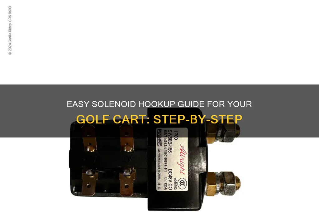 how to hookup a solenoid on a golf caert
