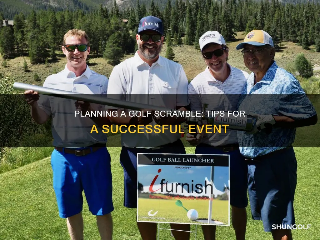 how to host a golf scramble