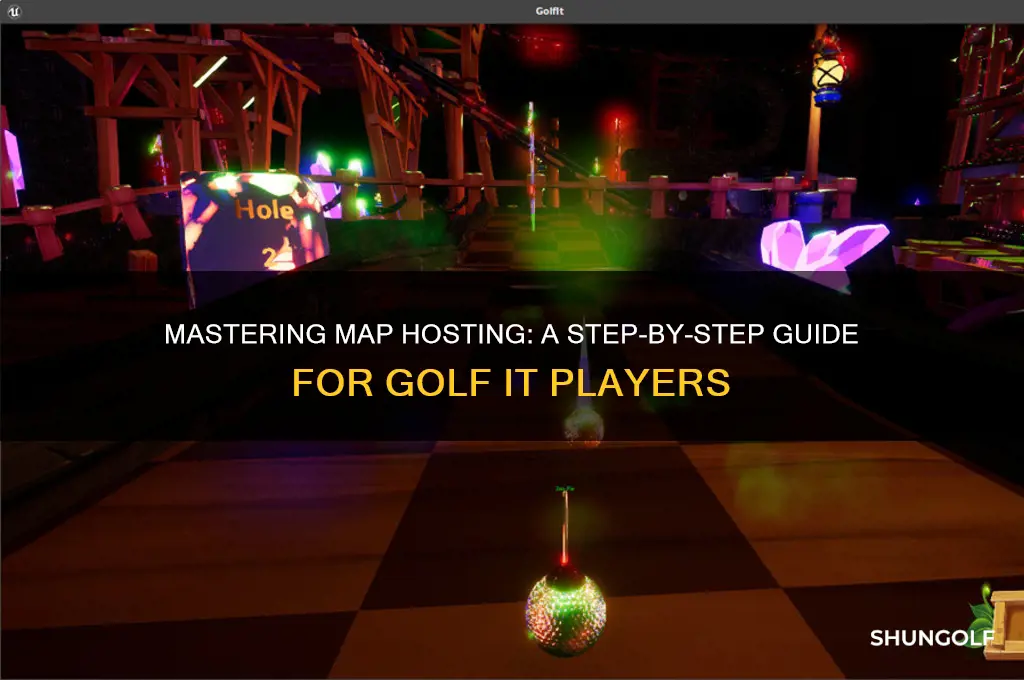 how to host maps on golf it