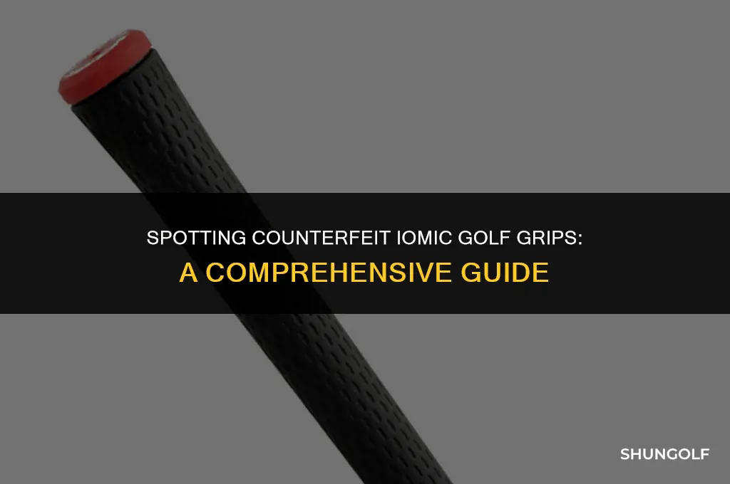 how to identify a fake iomic golf grip