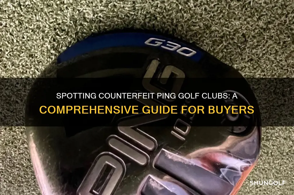 how to identify fake ping golf clubs