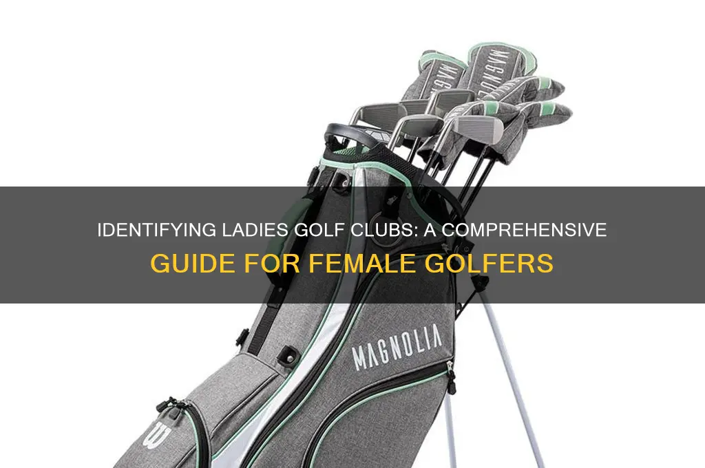 how to identify ladies golf clubs