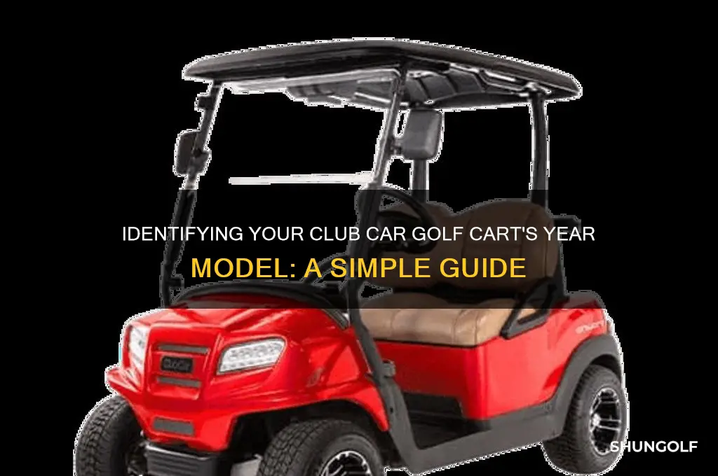 how to identify year model of club car golf cart