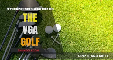 Importing Your Handicap Index into VGA Golf: A Step-by-Step Guide