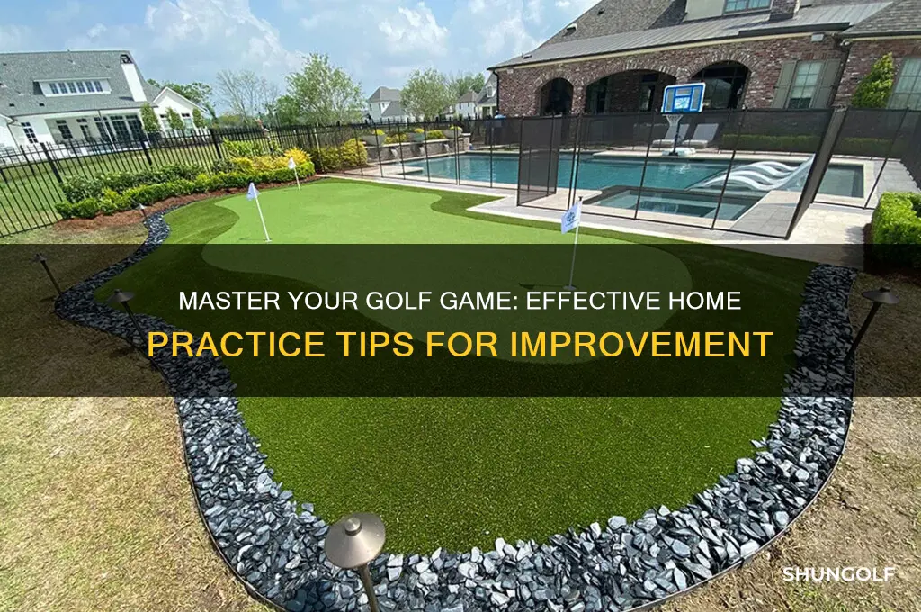 how to improve at golf at home
