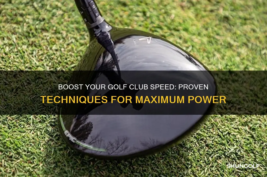 how to improve golf club speed