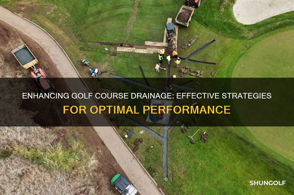 how to improve golf course drainage