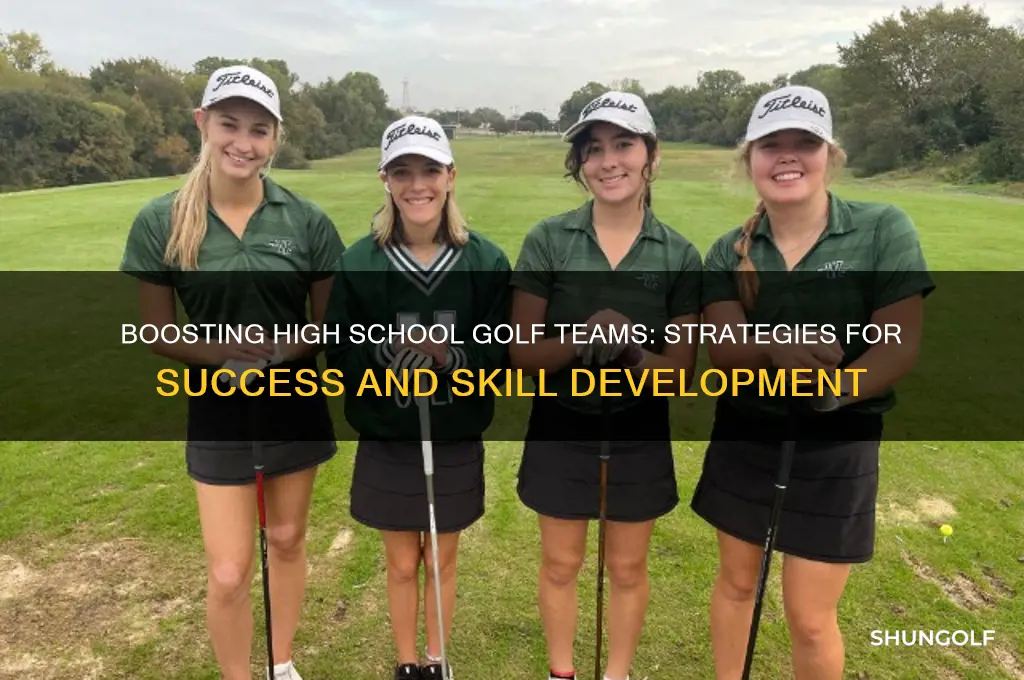 how to improve high school golf teams