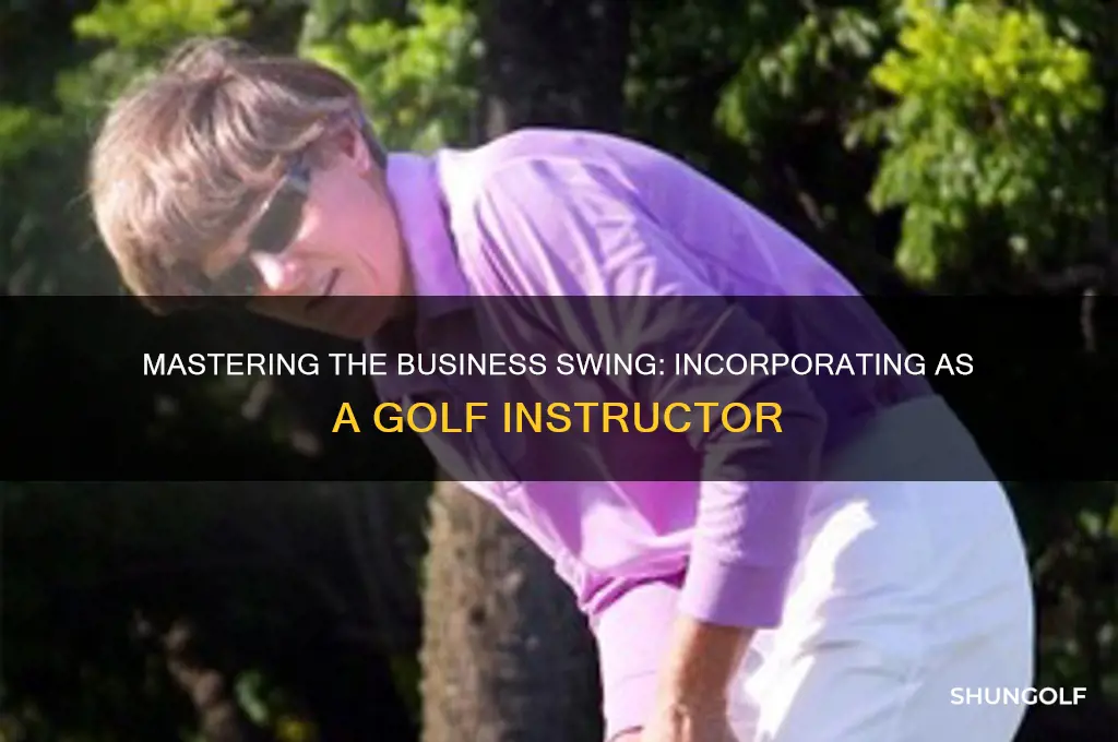 how to incorporate as a golf instructor