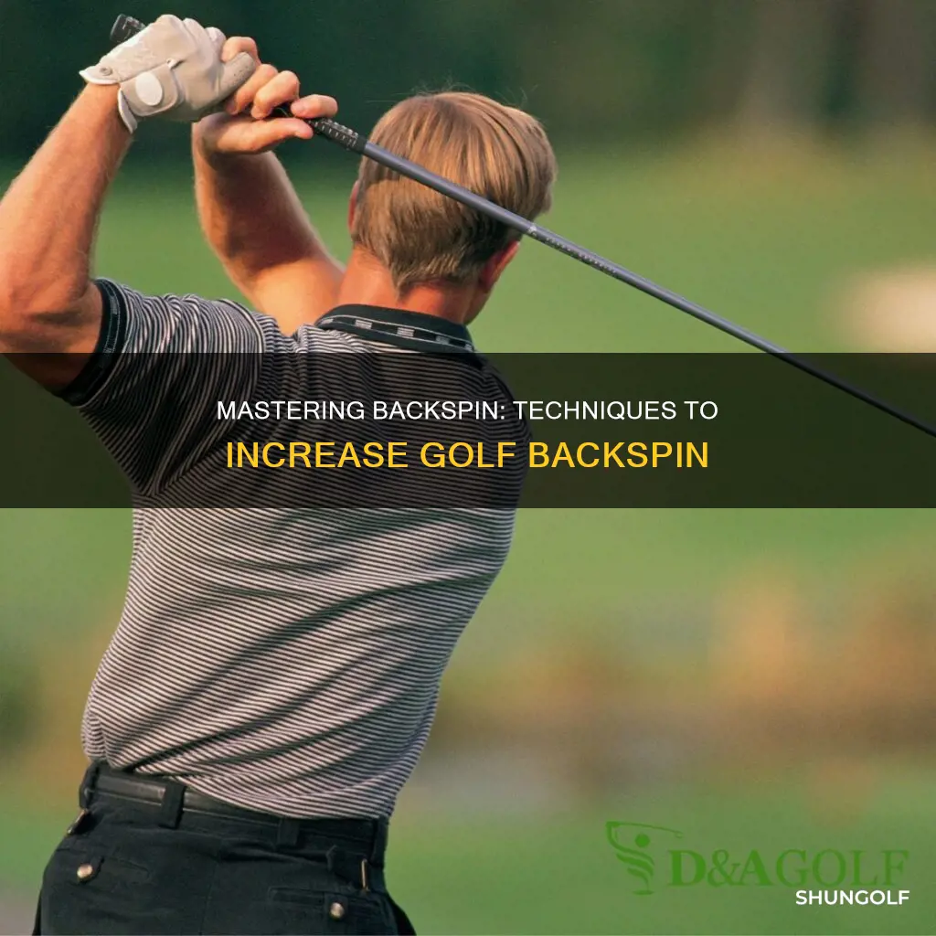 how to increase backspin golf