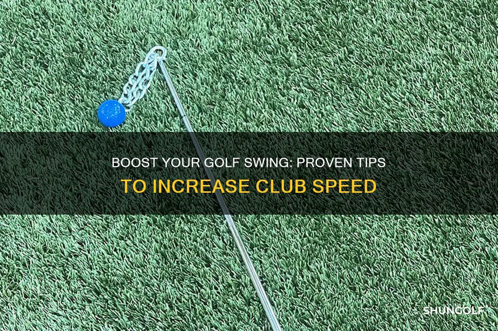how to increase club speed in golf