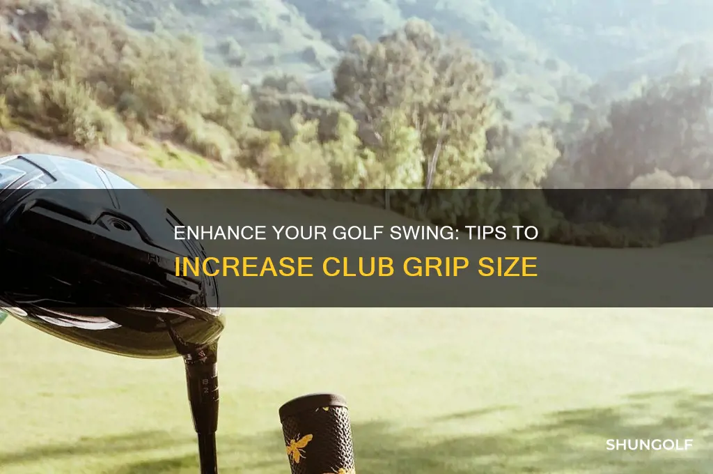 how to increase golf club grip size