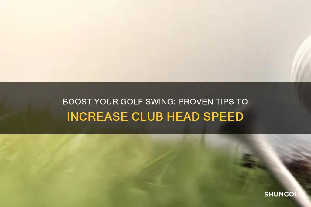 how to increase golf club head speed
