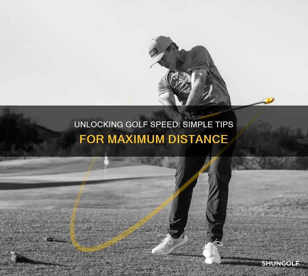 how to increase golf speed