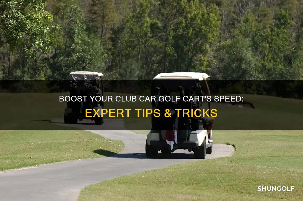 how to increase speed on a club car golf cart