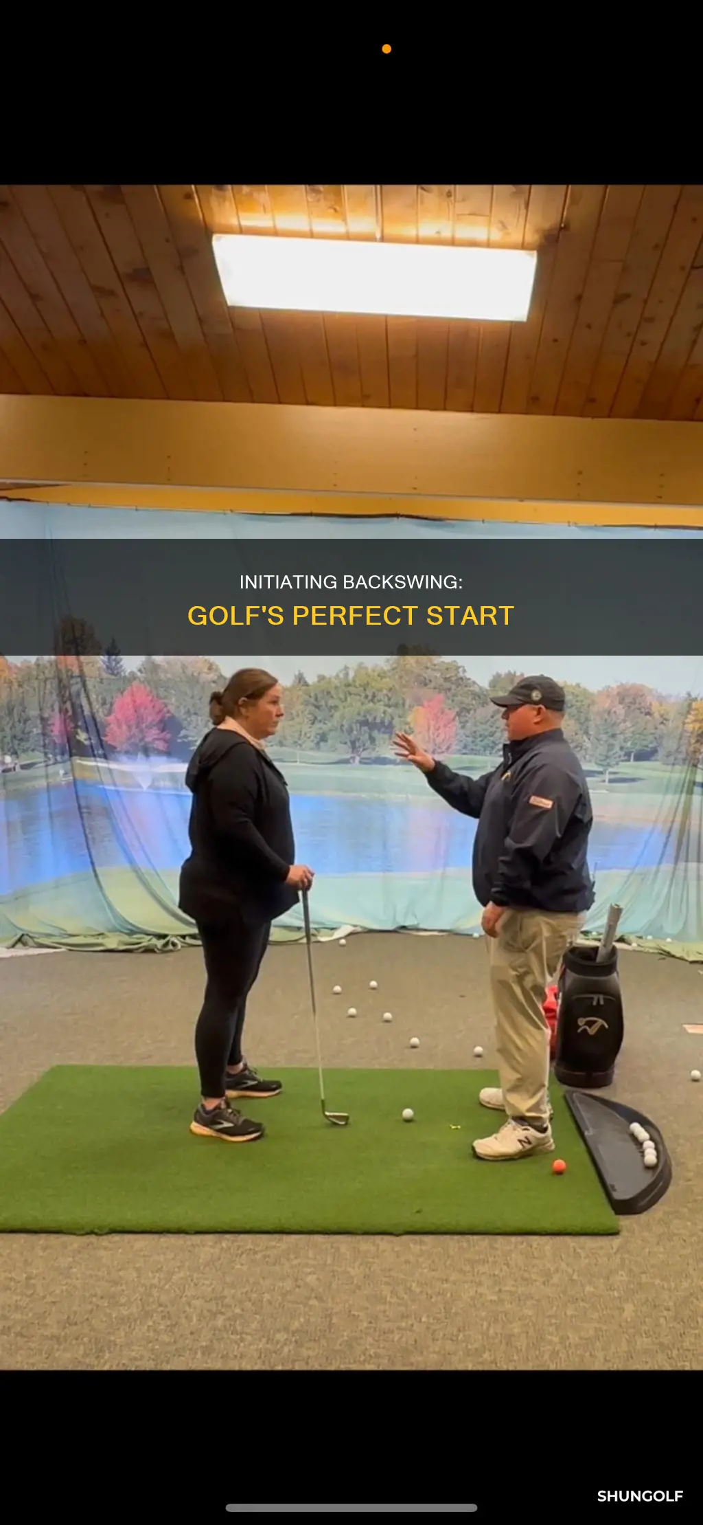 how to initiate backswing golf