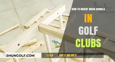 Mastering Golf Club Repairs: A Guide to Inserting Wood Dowels