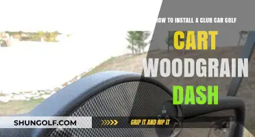 Upgrade Your Golf Cart: Easy Woodgrain Dash Installation Guide
