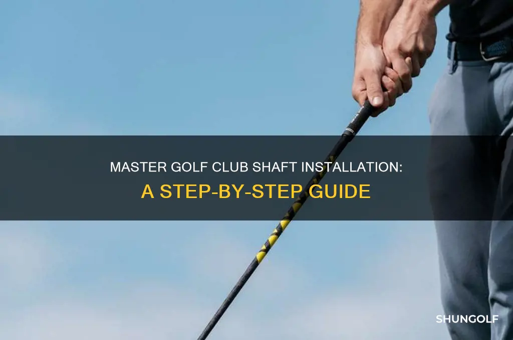how to install a golf club shaft